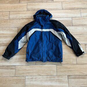 Mens Columbia Blue/Black Winter Coat Jacket - M